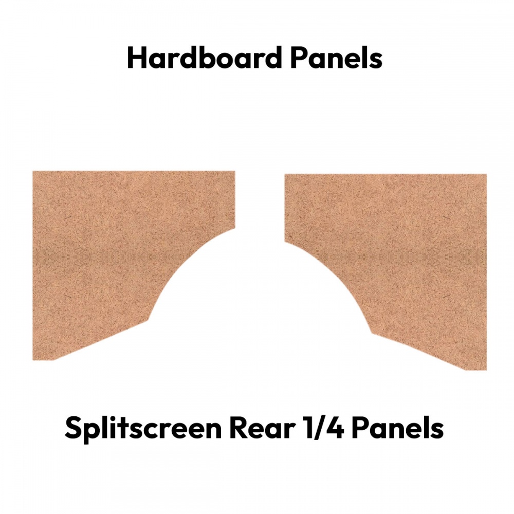 Split Screen Hardboard Rear Quarter Trim Panels